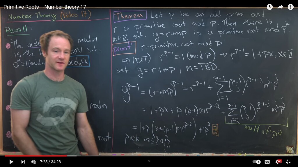 Primitive Roots Number Theory, 7 минута - Математика - Спроси! | Beyond ...